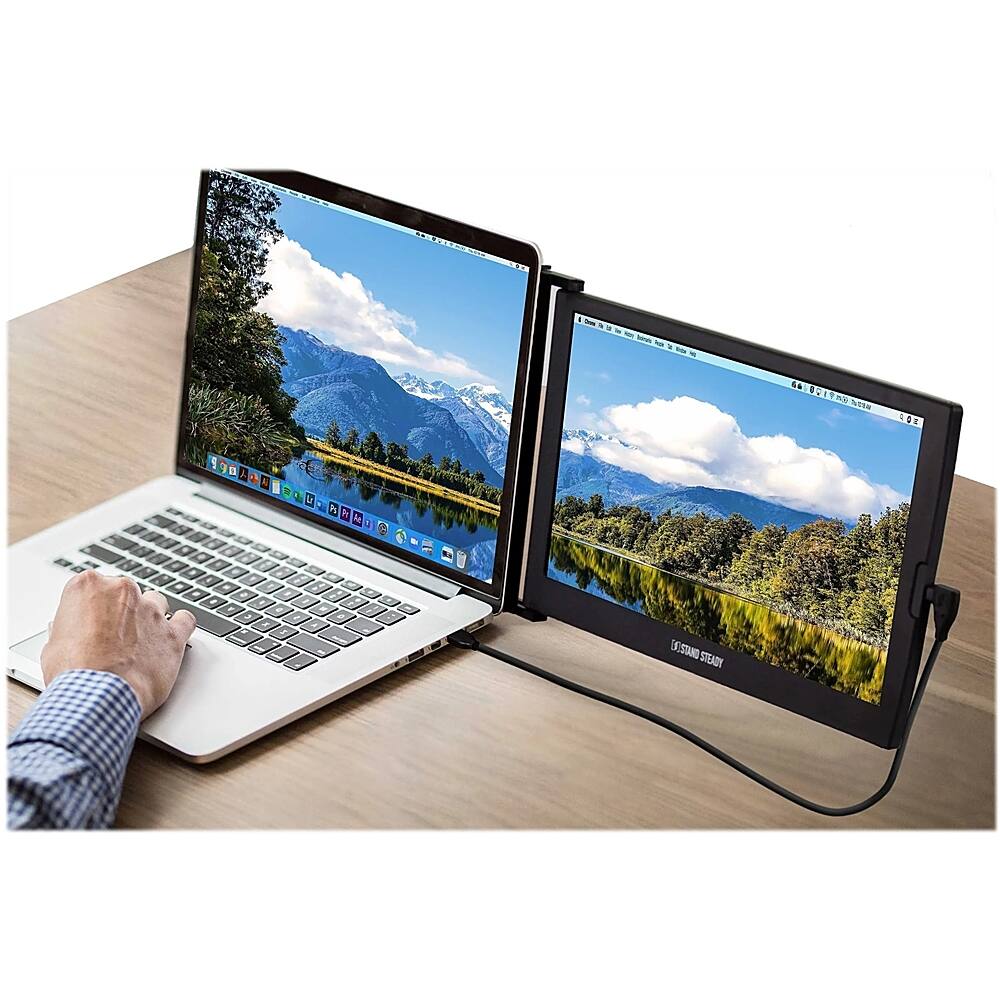 Alt View 11. SideTrak - Slide 12.5" IPS LCD FHD Monitor (USB-C) - Black.