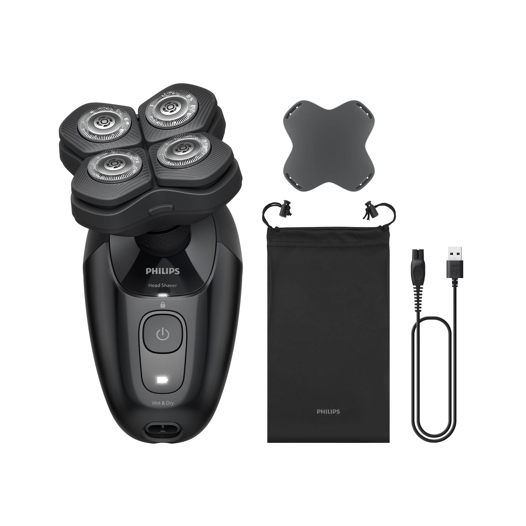 PHILIPS  
Head Shaver  
Wet & Dry  

PHILIPS