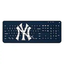 Keyscaper - New York Yankees Team Logo Wireless Keyboard - Multicolor