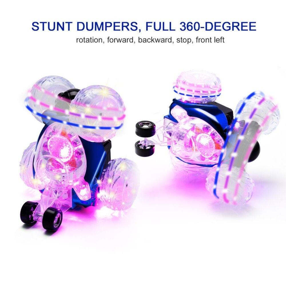 STUNT DUMPERS, FULL 360-DEGREE rotation, forward, backward, stop, front left