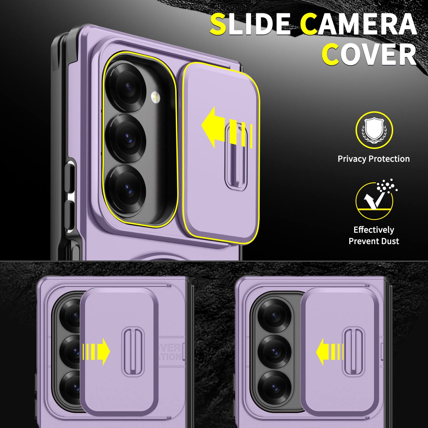 SLIDE CAMERA COVER  
Privacy Protection  
Effectively Prevent Dust