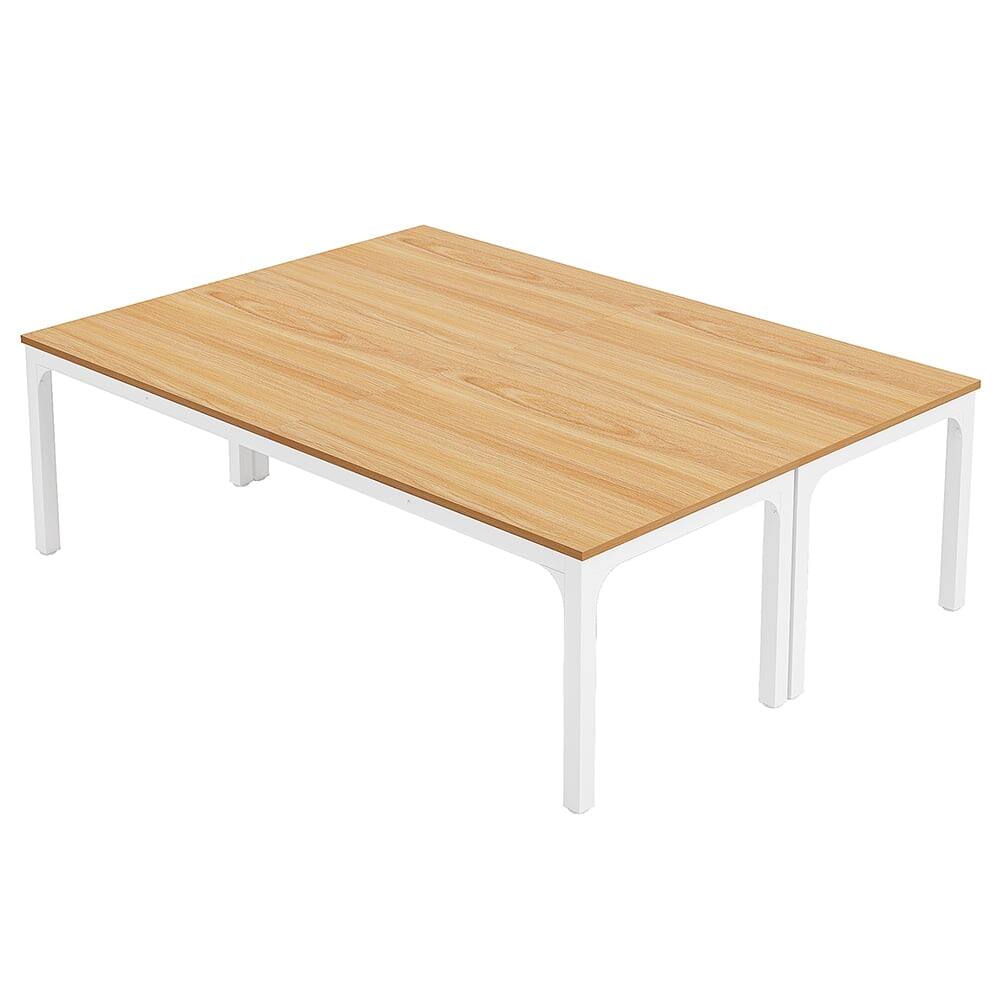 Kadyn - Rectangular Dining Table, 78 inch Long Kitchen Table for 6-8 People - Brown