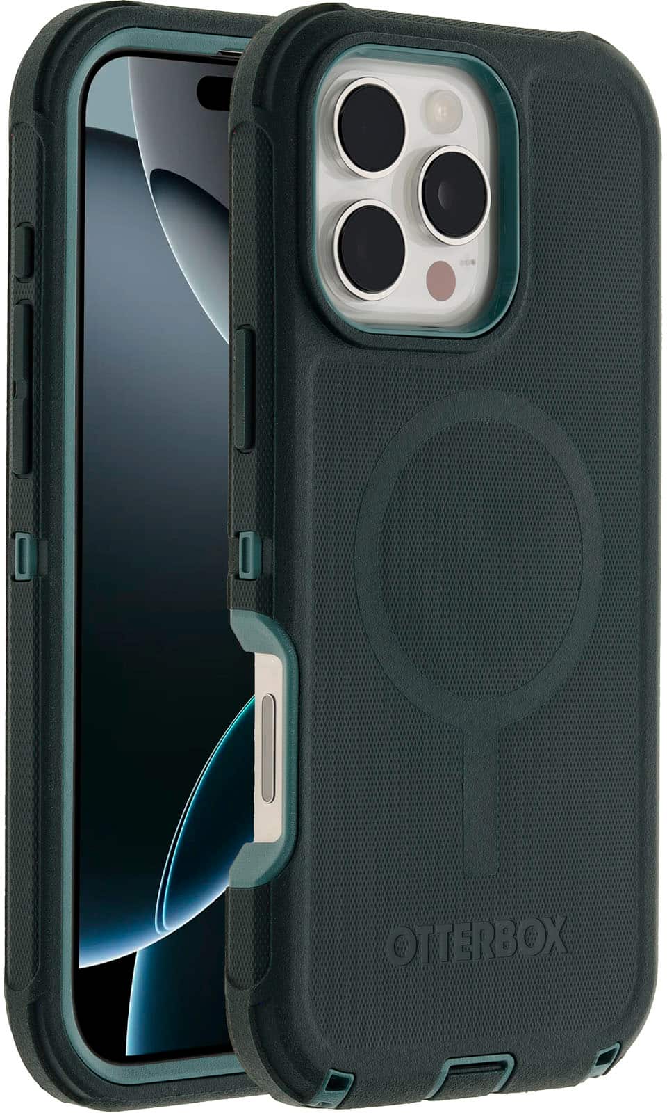 Alt View Zoom 1. OtterBox - Defender Series Pro Hard Shell for MagSafe for Apple iPhone 16 Pro Max - Sagebrush.