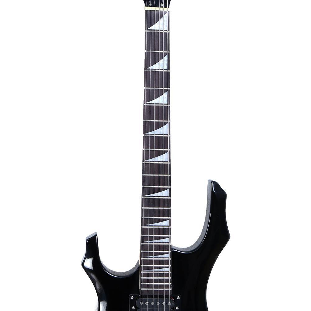 Alt View 1. Winado - Electric Guitar Buring Flame Design HSH Pickup for Beginner LEFT Hand Cable, Strap, Bag,Tremolo Arm, Plectrum.