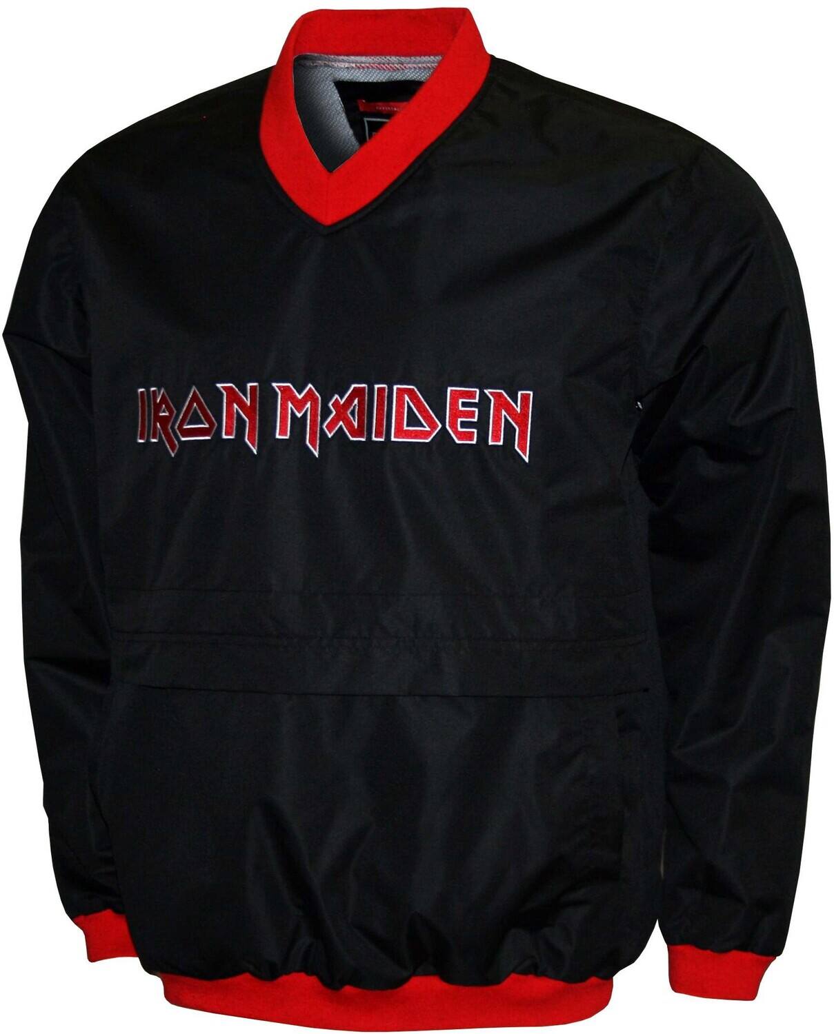 PopMarket - Iron Maiden - Iron Maiden - Eddie Logo - Water Resistant Pullover Windshell - XL Black M2421IRMA4 - APPAREL - Multicolor