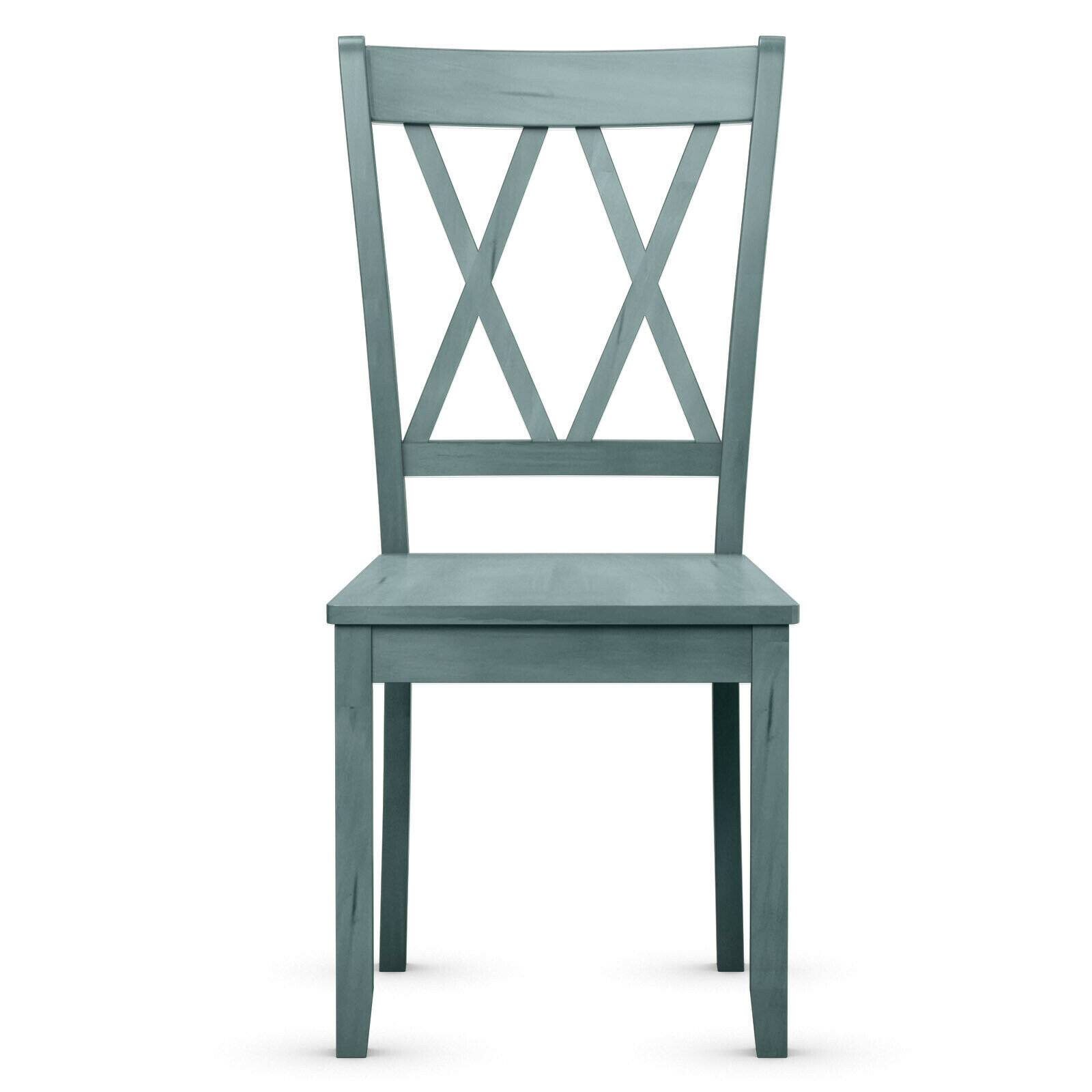 Alt View 8. Gymax - Gymax Set of 4 Wooden Dining Side Chair Armless Chair Home Kitchen Mint Green - Mint Green.