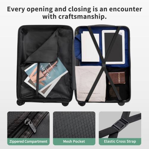 Every opening and closing is an encounter with craftsmanship.

1. Zippered Compartment
2. Mesh Pocket
3. Elastic Cross Strap