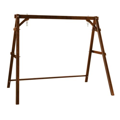 Alt View 1. Winado - Wooden Porch Swing Frame Only, A-Frame Porch Swing Stand for 5FT Wooden Swing Hanger for Indoor Outdoor Garden Patio - Carbonized.