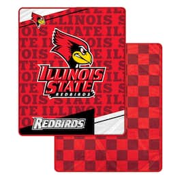 Pegasus - Illinois State Redbirds 60" x 70" Diagonal Ghost Checkered Double-Sided Blanket - Multicolor