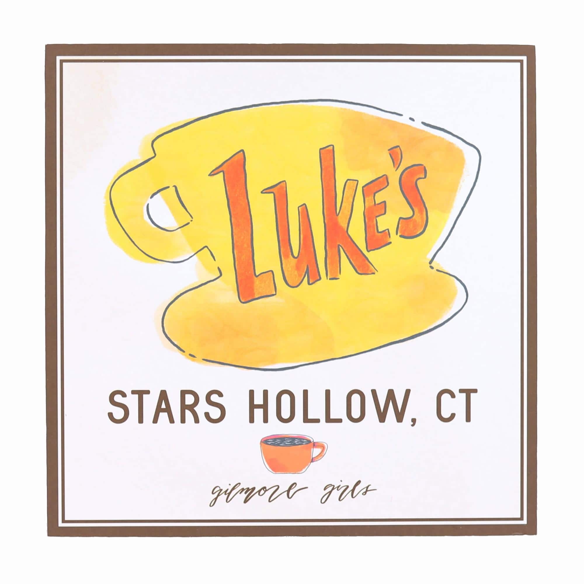 Silver Buffalo - Gilmore Girls Lukes Diner 6 x 6 x 1.5 Inch MDF Wood Wall Art - Yellow price history on PriceWatchPro