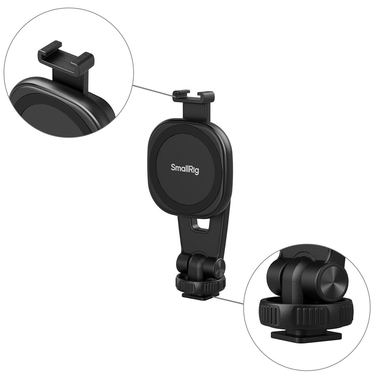 Alt View 2. Smallrig - SmallRig AC-10 Attachable Phone Clamp with Cold Shoe Mount.