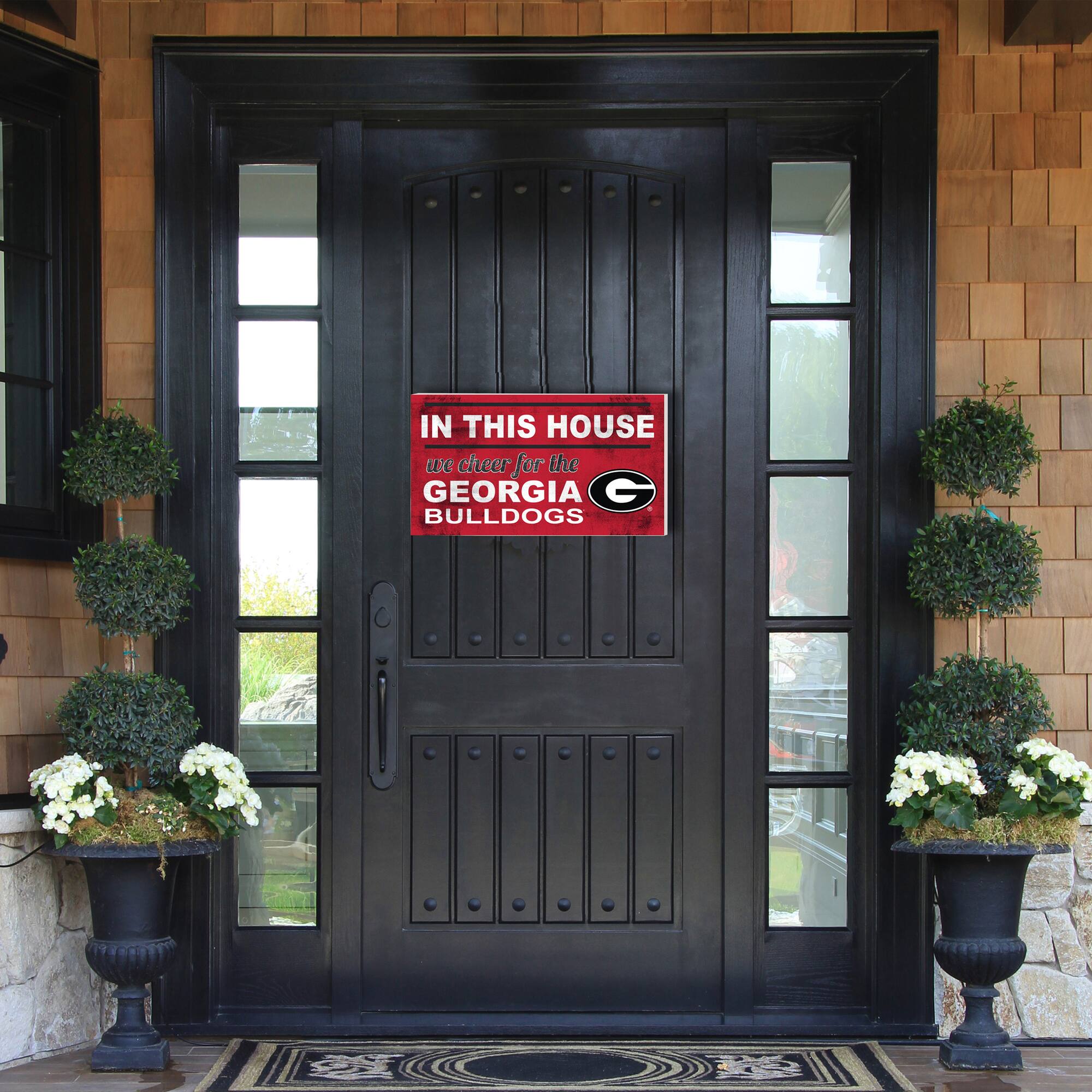 IN THIS HOUSE  
we cheer for the  
GEORGIA BULLDOGS