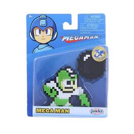 Jakks Pacific - Mega Man 8 Bit Figure | Mega Man w/ Hyper Bomb - Blue