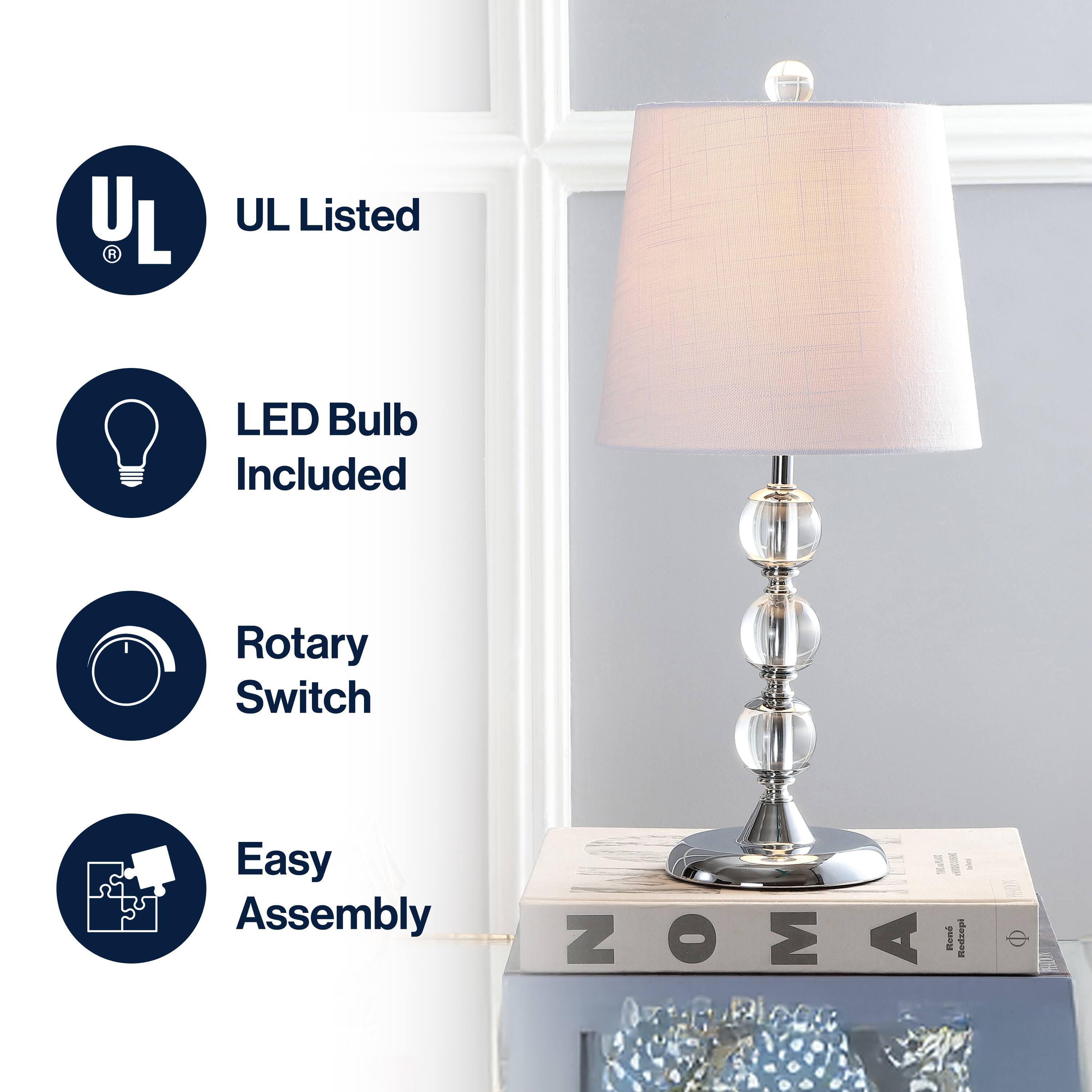 - UL Listed
- LED Bulb Included
- Rotary Switch
- Easy Assembly