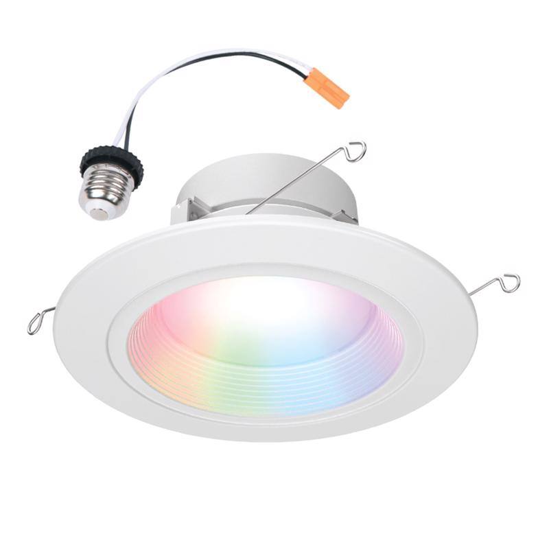 Angle. Halo - Halo RGB 5/6 in. W LED Recessed Downlight 8 W.
