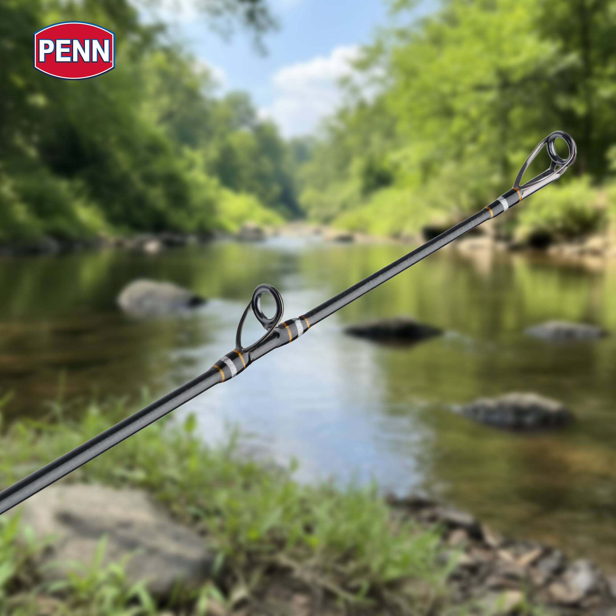 Alt View 3. PENN - Penn Carnage III Inshore Casting Fishing Rod, 7 Feet, Loads up to 20 Lbs, Black - Black.