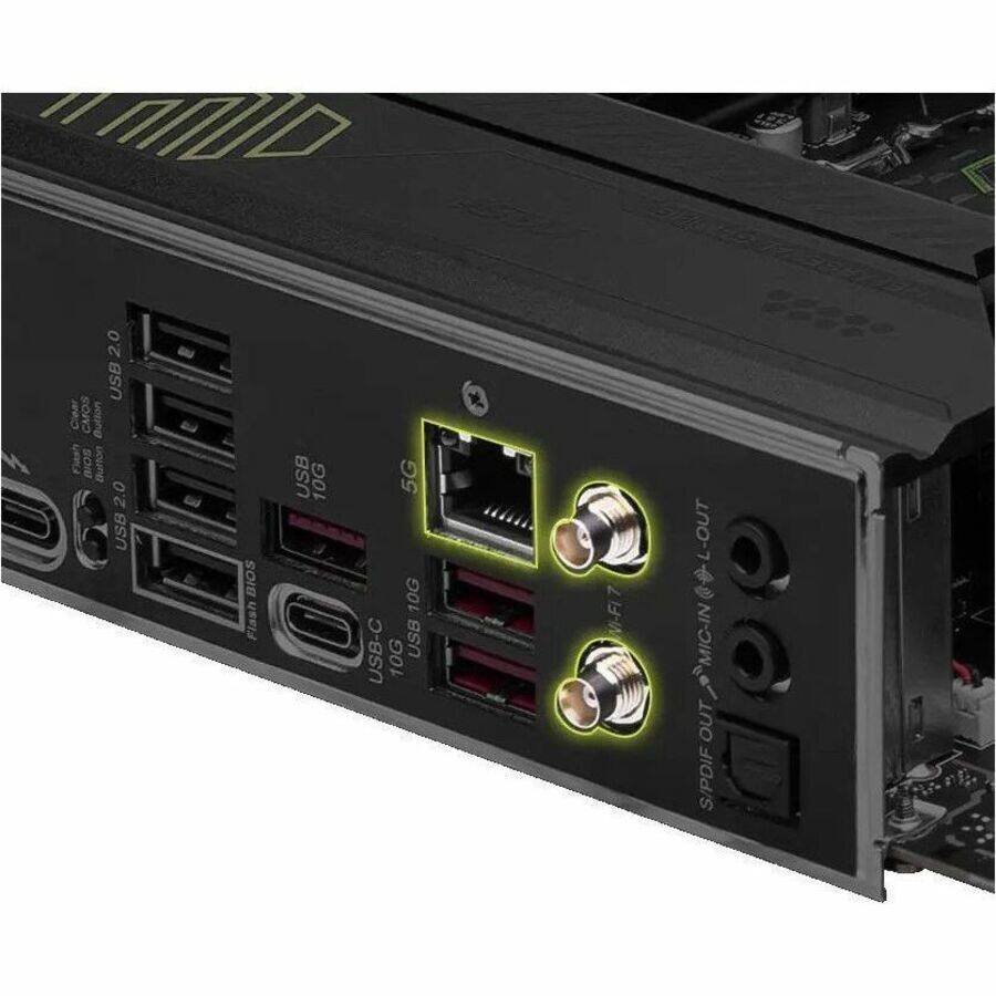 2.0 USB Clear CMOS Button  
USB 2.0  
USB 2.0  
USB 2.0  
USB 5G  
USB 10G  
USB 10G  
USB-C 10G  
7.1 NI-FI7  
SPDIF OUT  
MIC-IN (L-OUT)