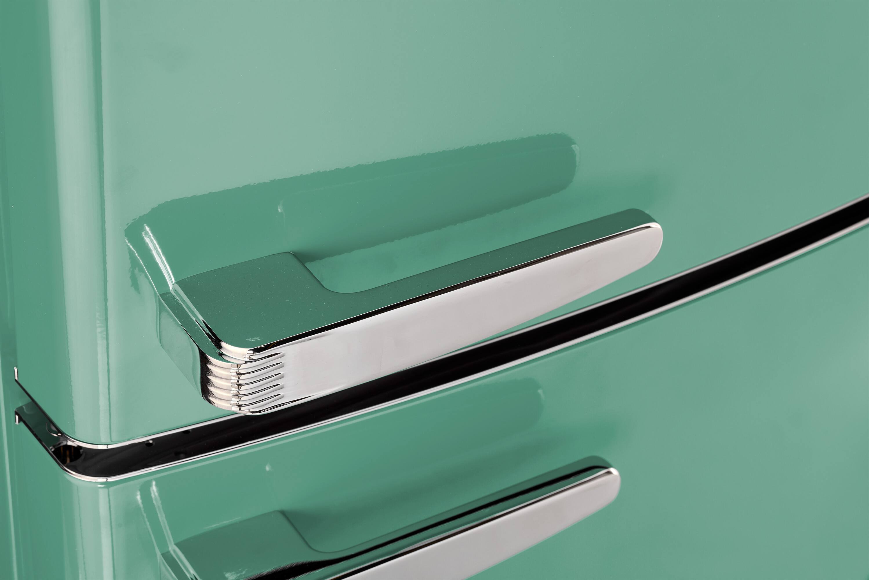 Alt View 9. Unique Appliances - Classic Retro 16.7 cu.ft Bottom Freezer Counter Depth Refrigerator - Ocean Mist Turquoise.