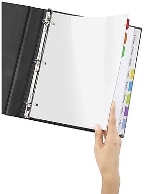 Alt View 2. Avery - Clear Easy View Plastic Dividers, 8 Tabs - Multicolor.