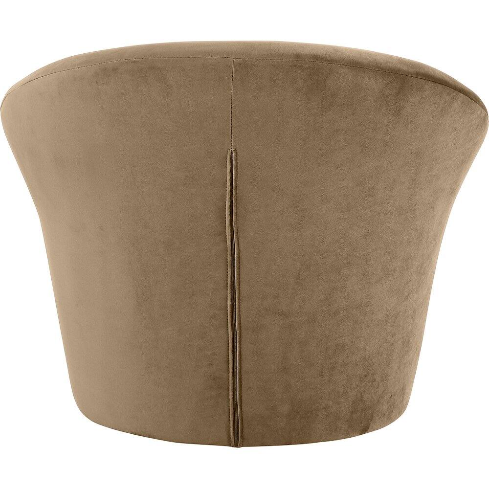 Alt View 4. Meridian Furniture - Tristan Beige Velvet Accent Chair - Beige.