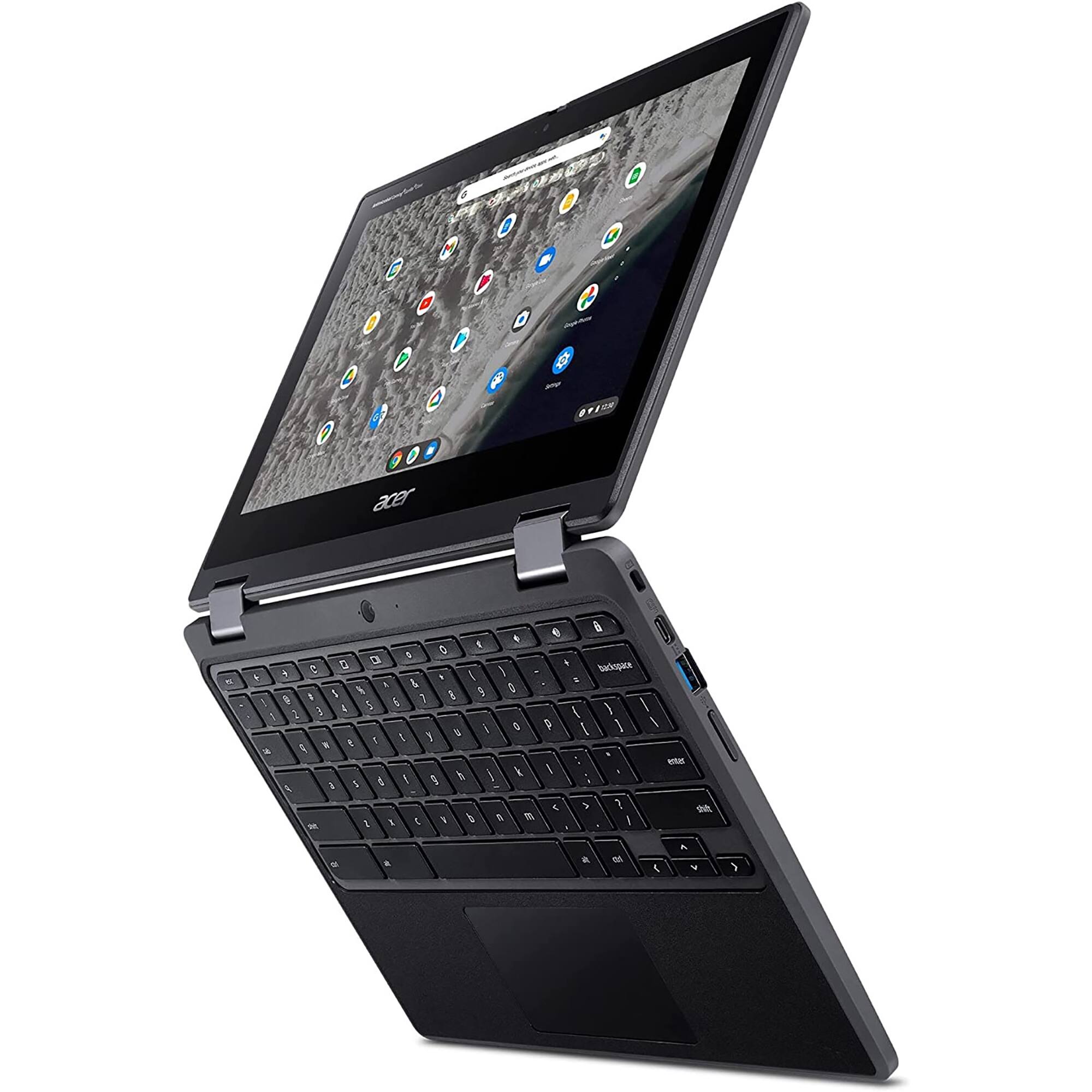 Alt View 3. Acer - Acer Spin 11.6" Refurbished Touch-screen Chromebook - Intel Celeron N4500 with 4GB Memory and 32GB Flash Storage.