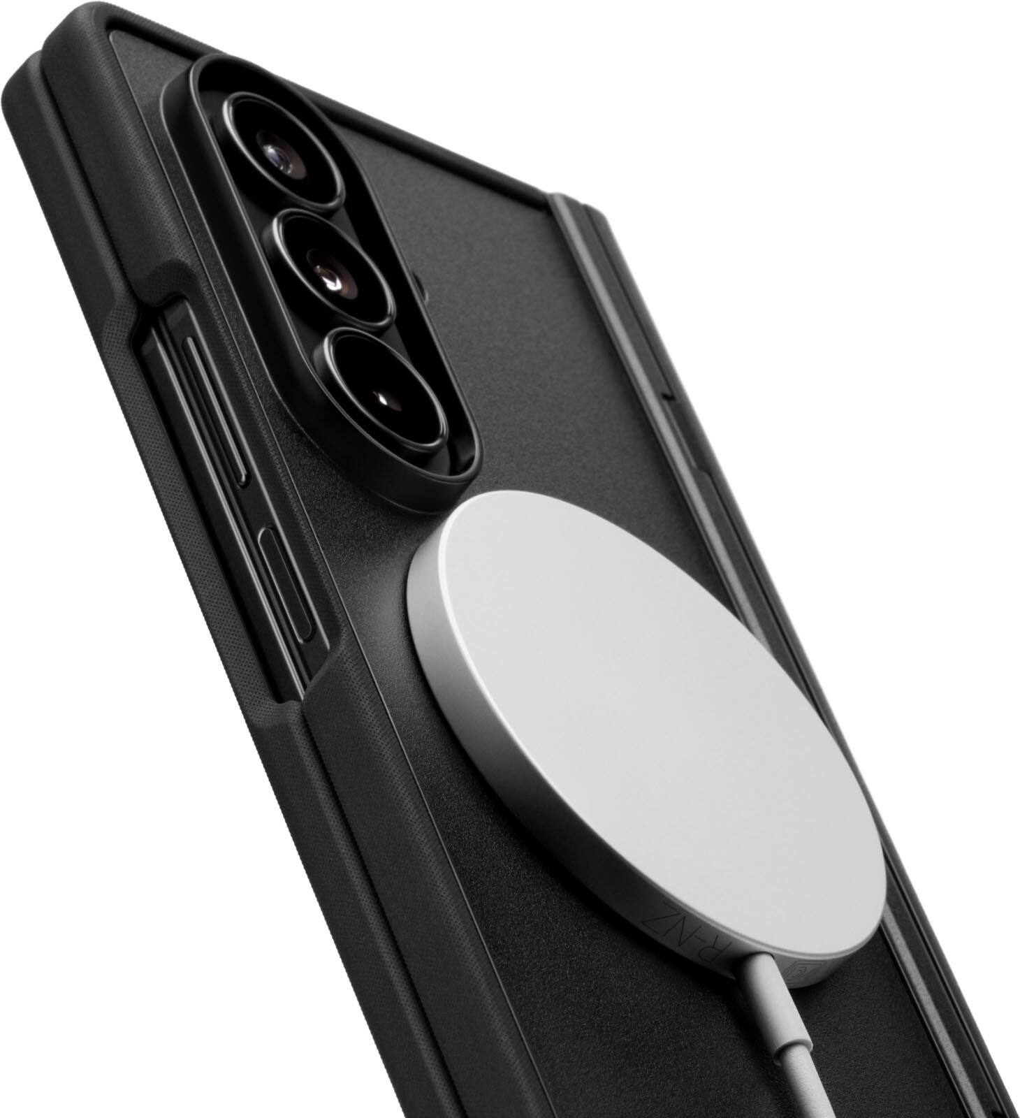 Alt View 1. dbrand - Grip Case with Magnets for Galaxy Z Fold8 Ultra - Black.