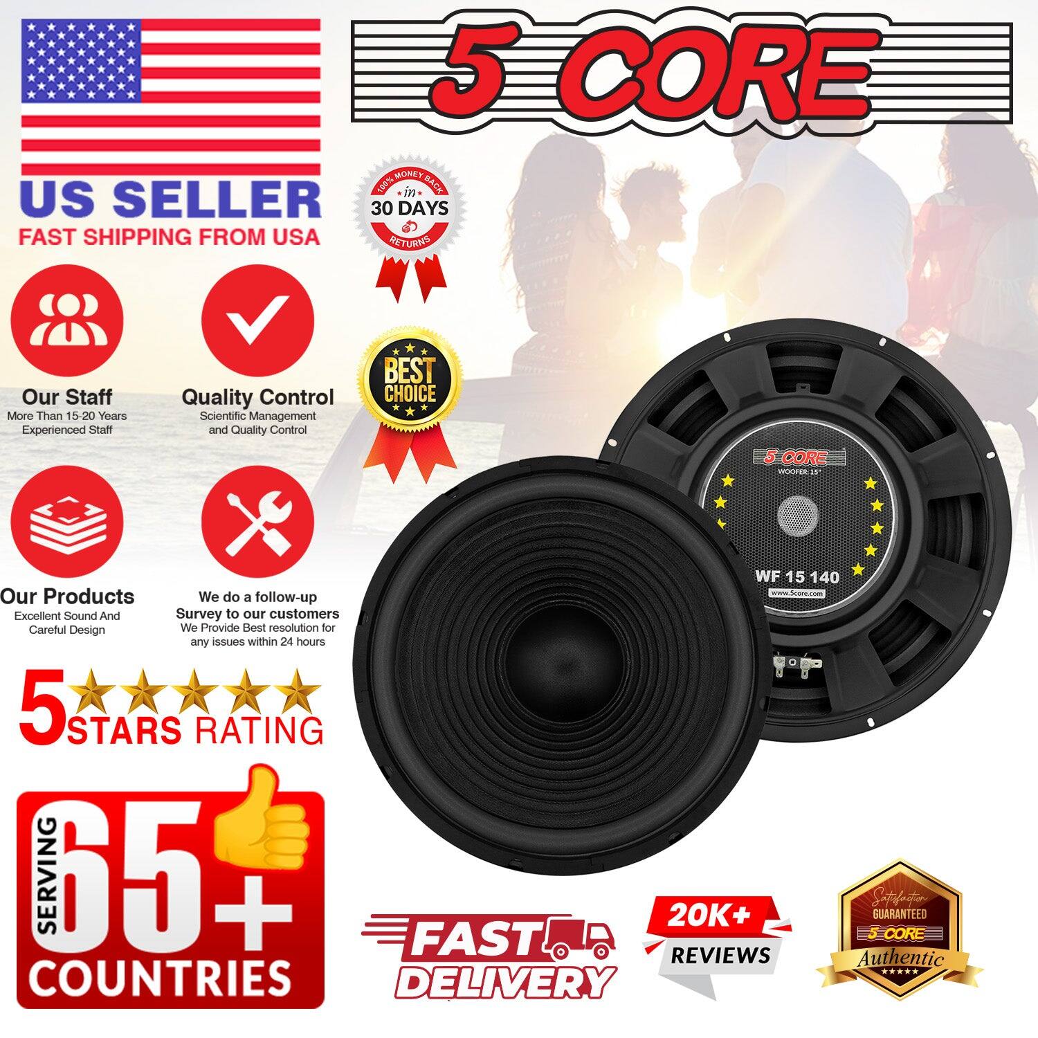 5 CORE
US SELLER
30 DAYS
FAST SHIPPING FROM USA
RETURNS
Our Staff
More Than 15-20 Years Experienced Staff
Quality Control
Scientific Management and Quality Control
BEST CHOICE
WF 15 140
Our Products
We do a follow-up
Excellent Sound And Survey to our customers
Careful Design
We Provide Best resolution for any issues within 24 hours
5 STARS RATING
SERVING 65+ COUNTRIES
FAST DELIVERY
20K+ REVIEWS
GUARANTEED
Authentic
