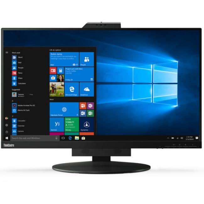 Lenovo - ThinkCentre Tiny-In-One 27" QHD LCD Monitor - 2560 x 1440 QHD Display - In-plane Switching (IPS) Technology - 99% - Black