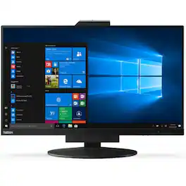Lenovo - ThinkCentre Tiny-In-One 27" QHD LCD Monitor - 2560 x 1440 QHD Display - In-plane Switching (IPS) Technology - 99% - Black