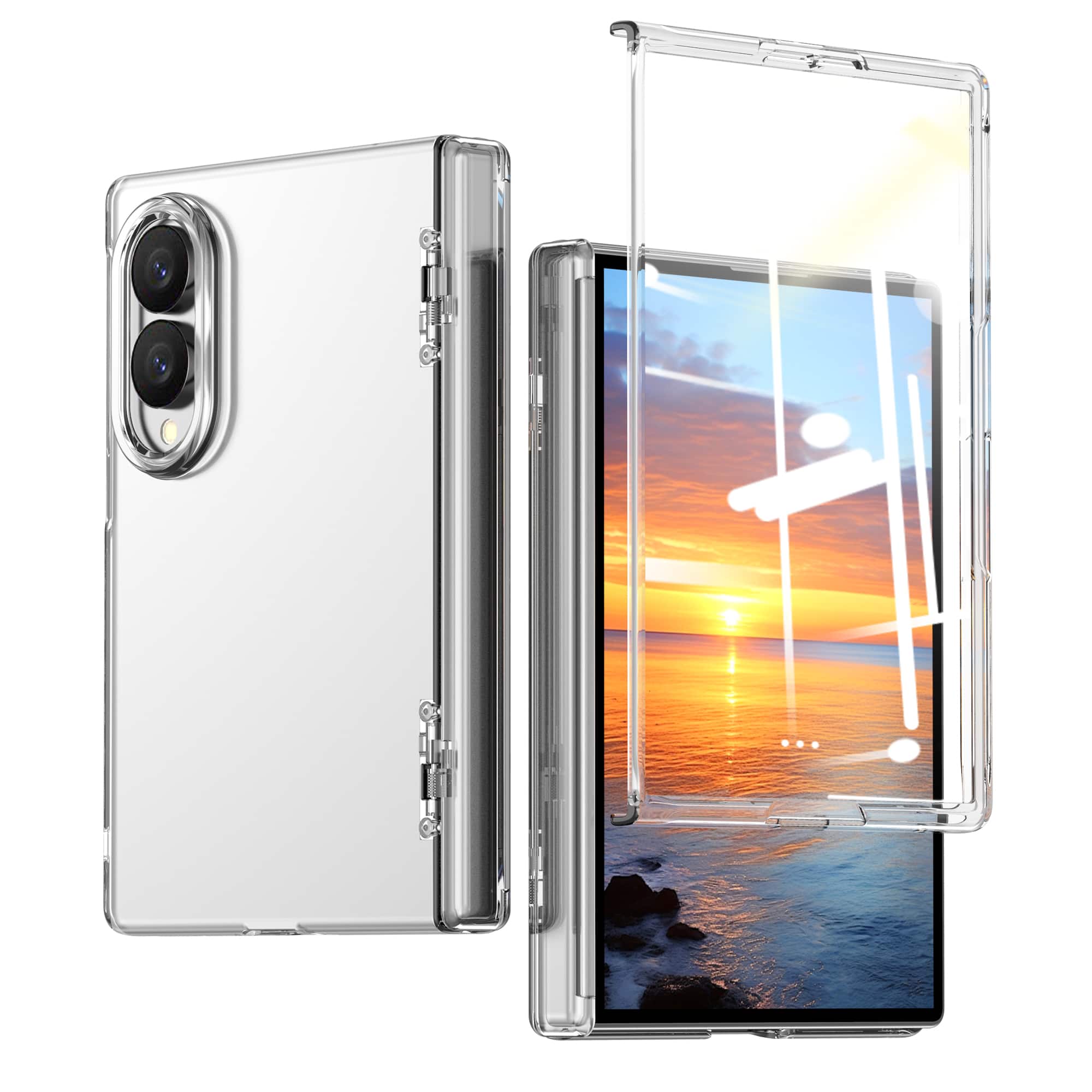 Dteck - Rugged Full Body Case for Samsung Galaxy Z Fold8,Built-in Screen Protector & Hinge Protection,Shock-absorbent Back Cover - Clear price history on PriceWatchPro