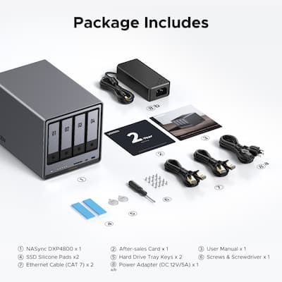 UGREEN NASync DXP4800 Plus, 144TB 4 Bay NAS with AI Photo Album UGREEN NASync DXP4800 Plus, 144TB 4 Bay NAS with AI Photo Album