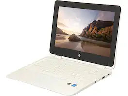 HP - Refurbished Excellent - Chromebook 11-ae131NR 11.6" HD Touchscreen, Intel Celeron N3350 Processor, 4GB RAM 32GB SSD Chrome OS - White