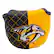 Front. Team Golf - Nashville Predators Quilted Mallet Putter Cover - Multicolor.