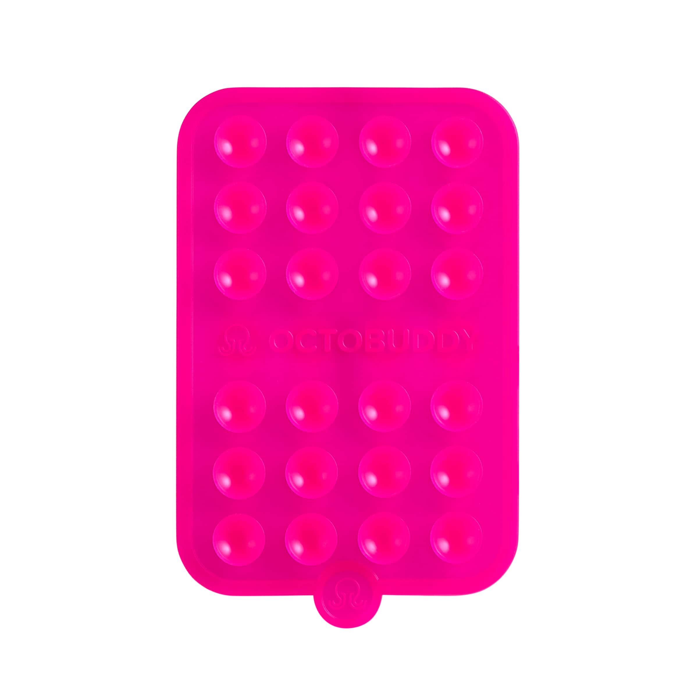 Front. Octobuddy - Octobuddy - Silicone Suction Cup Universal Phone Case Mount Double-Sided - Chalk Pink.