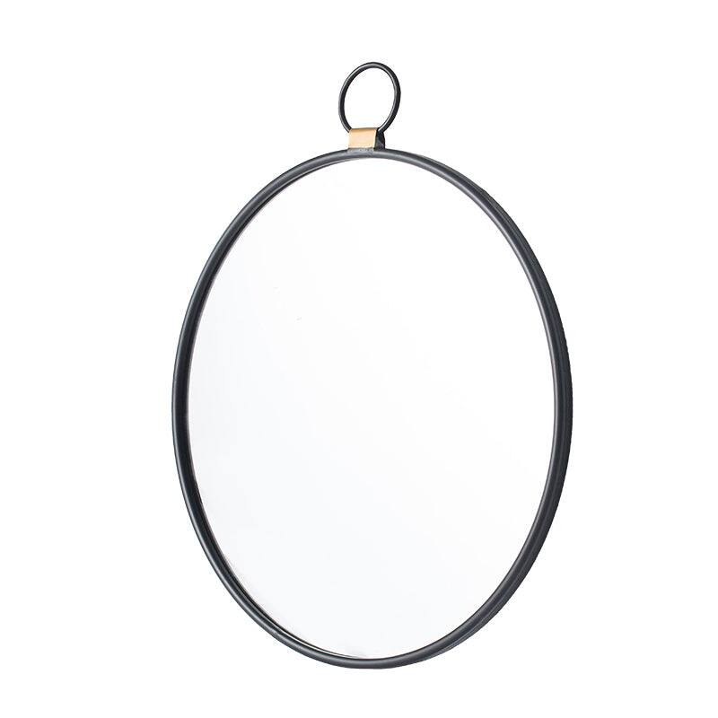 Alt View 2. BreeBe - 24' x 27'  Wall Mirror with Black Frame, Contemporary Minimalist Accent Mirror for Living Room, Foyer, Entryway, Bedroom - Black.