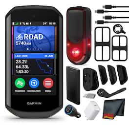 Garmin - Varia RearVue 820 Rearview Radar Tail Light + Edge 1050 Cycling Computer - Black