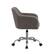 Alt View Zoom 12. Linon Home Décor - Carvel Plush Faux Sherpa Height-Adjustable Office Chair - Gray.