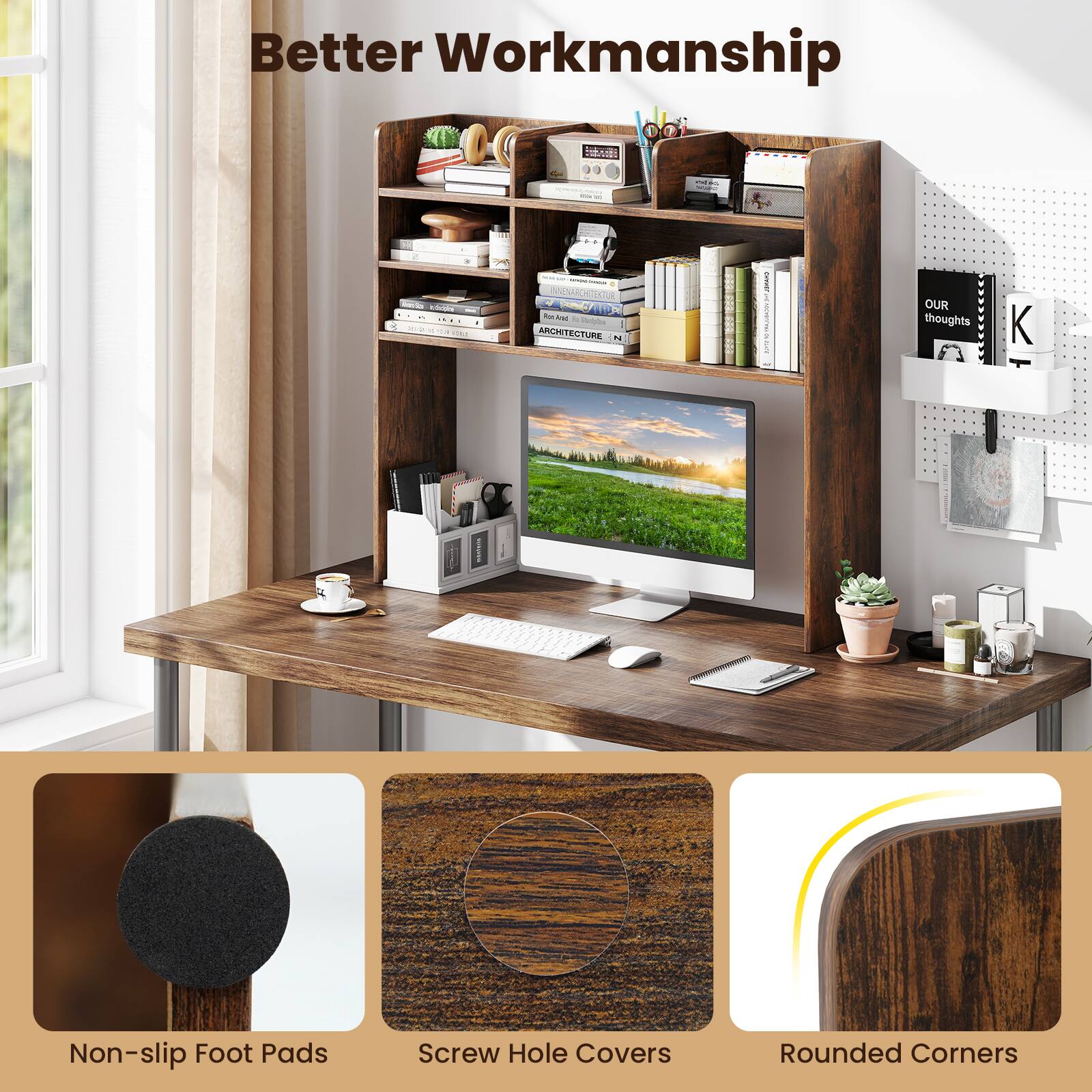 Better Workmanship

Non-slip Foot Pads
Screw Hole Covers
Rounded Corners