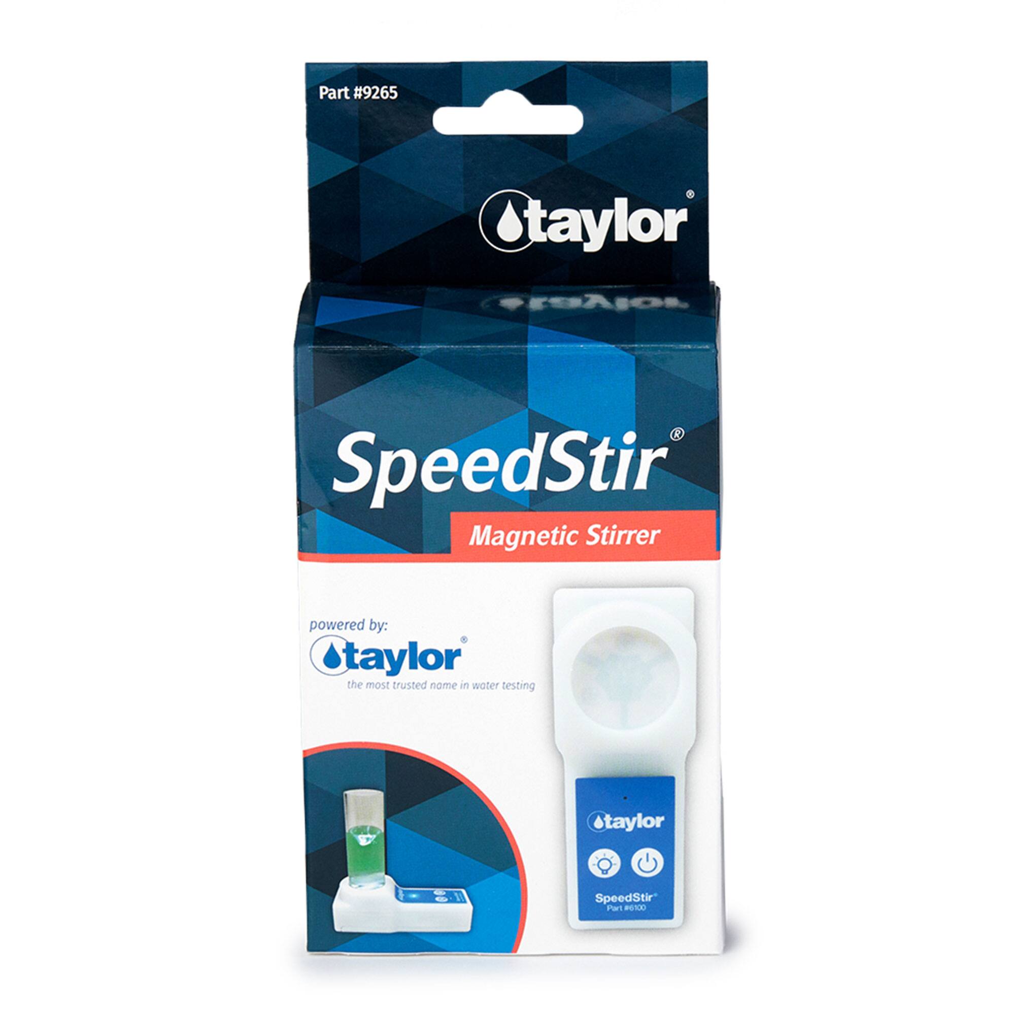 Part #9265  
taylor SpeedStir Magnetic Stirrer  
powered by: taylor  
the most trusted name in water testing  
taylor SpeedStir t 100