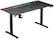 Front. ACGAM - JSD5-A1-02 T-Shaped Gaming Desk with Carbon Fiber, LED Lighting, 3 Memory Preset Adjustable Height Computer Table - Black.