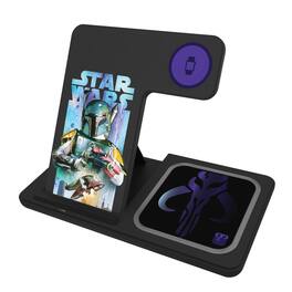 Keyscaper - Star Wars: The Empire Strikes Back Portrait Collage 3 in 1 Charging Station - Boba Fett