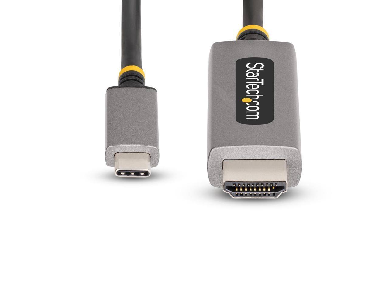 Alt View 4. StarTech.com - StarTech 10ft 8K 60Hz, 4K 144Hz, HDR10, USB Type-C to HDMI 2.1 Converter Cable.