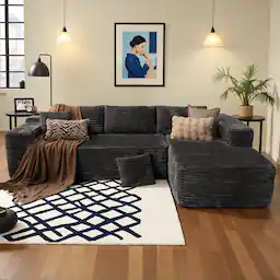 Grey(Plush Corduroy, Right Facing)