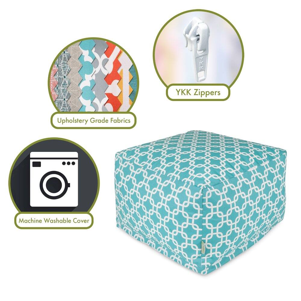 - Upholstery Grade Fabrics
- YKK Zippers
- Machine Washable Cover