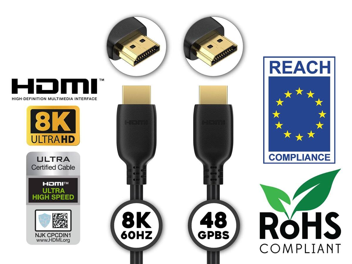 HDMI™  
HIGH-DEFINITION MULTIMEDIA INTERFACE  

8K ULTRA HD  

ULTRA Certified Cable  
HDMI™ ULTRA HIGH SPEED  

8K 60HZ  
48 GPBS  

REACH COMPLIANCE  
ROHS COMPLIANT  

NJK CPDIN1  
www.HDMI.org