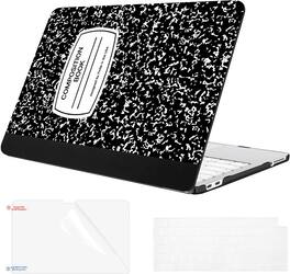 Fintie - Case with Keyboard Skin & Screen Protector for MacBook Neo 13 Inch (Model A3404, 2026 Release) Snap-On Hard Shell Cover - Composition Book