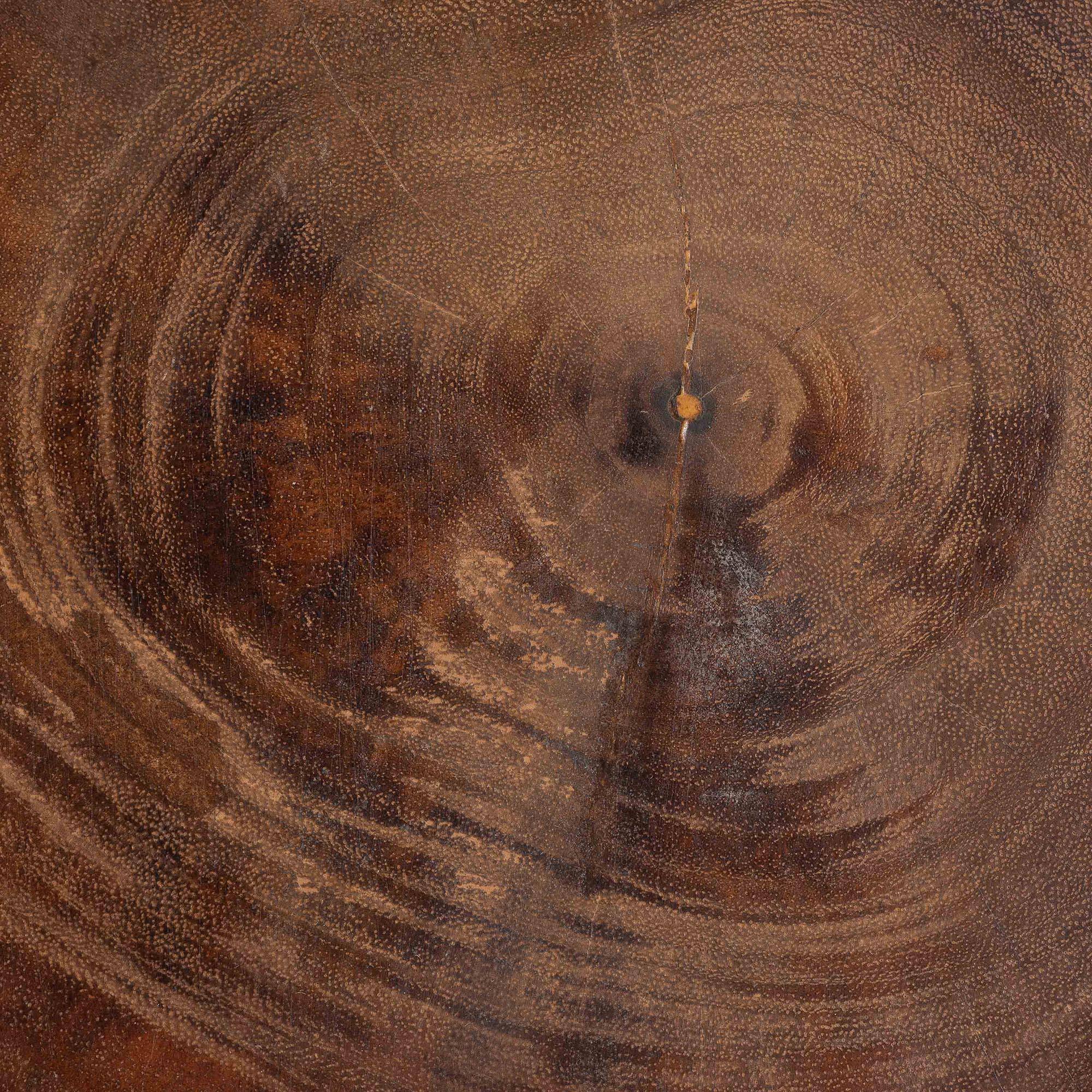 Alt View 1. bali & pari - Abrina Solid Suar Wood Side Table - Hand-Carved Sculptural End Table with Arched Base, Modern Boho Style - Natural Brown.