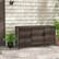 Back. Costway - 84 Gallon 3-Door Patio Wicker Storage Cabinet Deck Box with Removable Shelves - Brown.