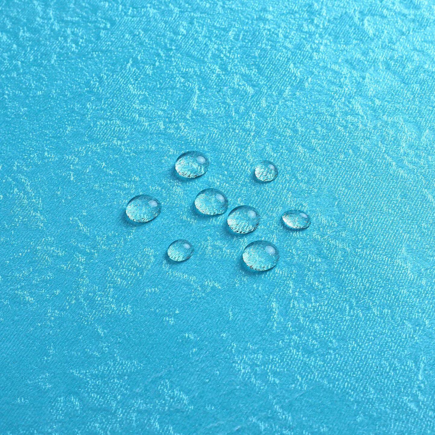 Back. Kate Aurora - Kate Aurora Serena Elegant Jacquard Woven Fabric Shower Curtain - Standard Size - Turquoise - Turquoise.