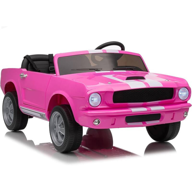 Front. GARVEE - Ride On Car for Kids, 24V Electric Vehicle with Remote, Music, LED Lights, Perfect Birthday Gift, 2 Speeds, Safety Belt - Pink.